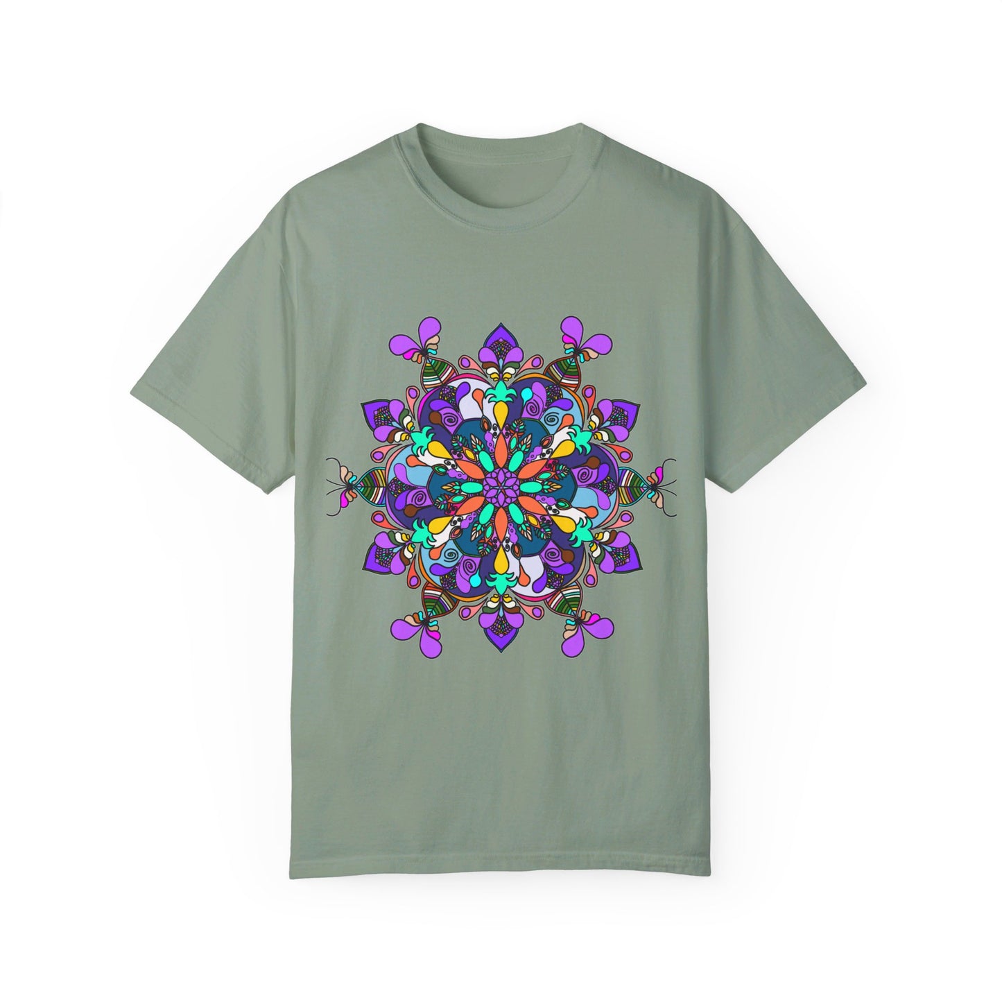 Hand-Drawn Mandala T-Shirt made of 100% Ring-Spun Cotton