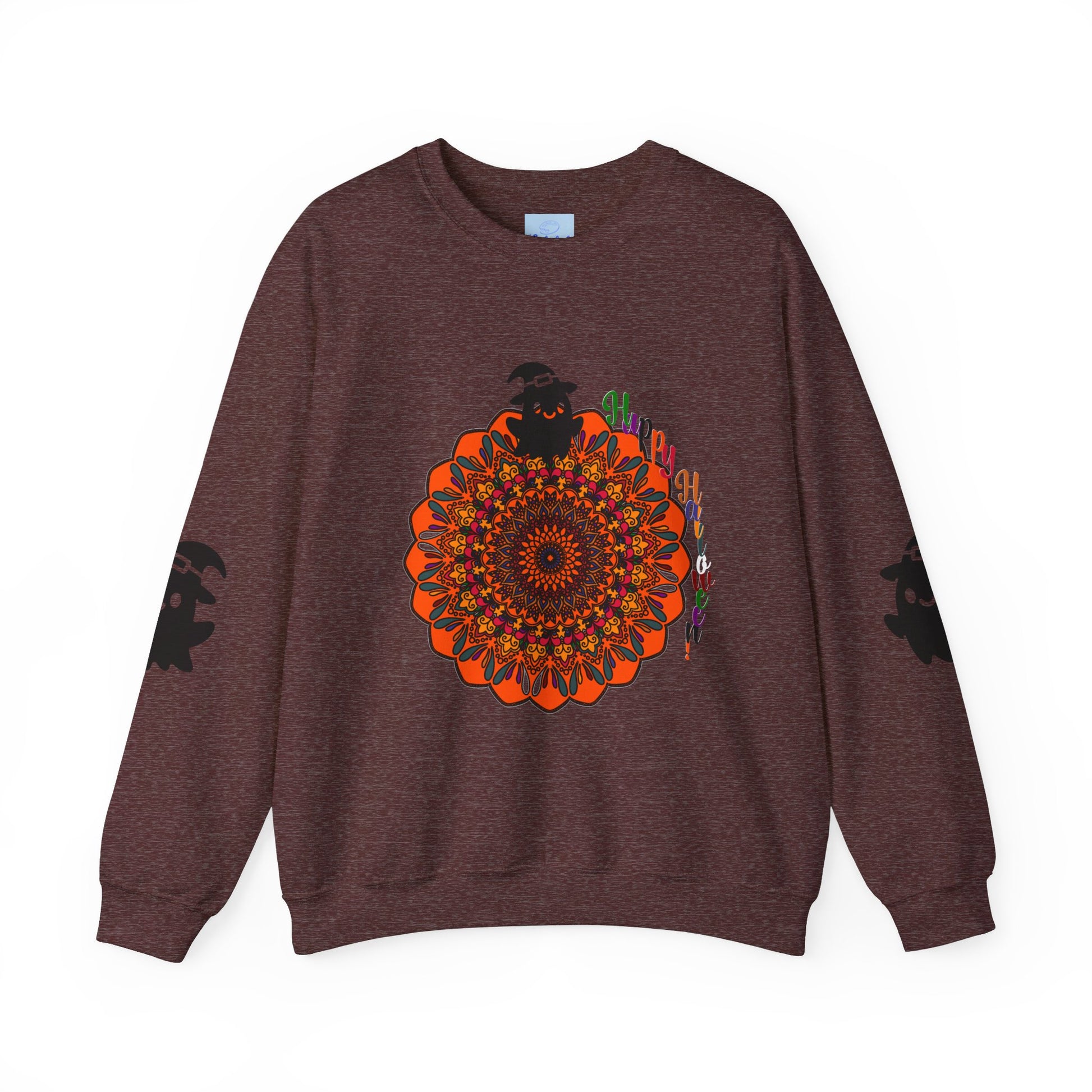 Unisex heavy blend crewneck sweatshirt with adorable Halloween ghosts design