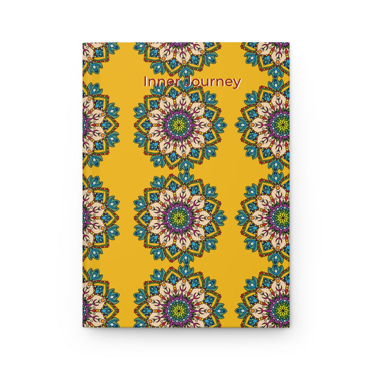 Mandala Sunshine Hardcover Journal — Vibrant Yellow Diary for Creativity & Introspection