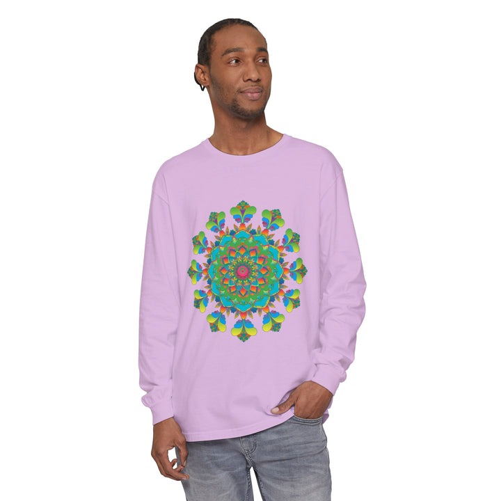 Fashionable and eye-catching Psychedelic Mandala Tie Dye Long Sleeve T-Shirt for all occasions