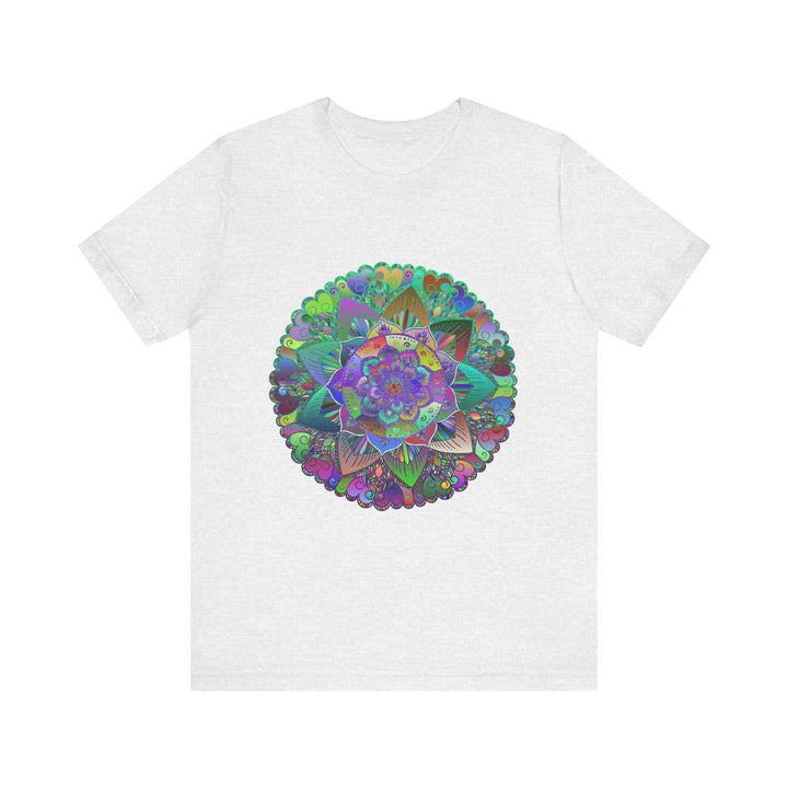 Vibrant Mandala Tee with colorful and psychedelic design, perfect for free spirits and festival-goers