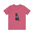 Black Cat Watercolor T-Shirt featuring a mystical design with a beautiful watercolor cat illustration, ideal for cat lovers and anyone who enjoys unique and artistic clothing