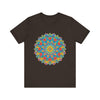 Vibrant Mandala Tee with an intricate and colorful design, perfect for adding a pop of color to your wardrobe