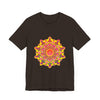 Eye-catching mandala tee with beautiful colors and spiritual motifs