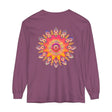 Colorful and intricate mandala design on a unisex long sleeve t-shirt