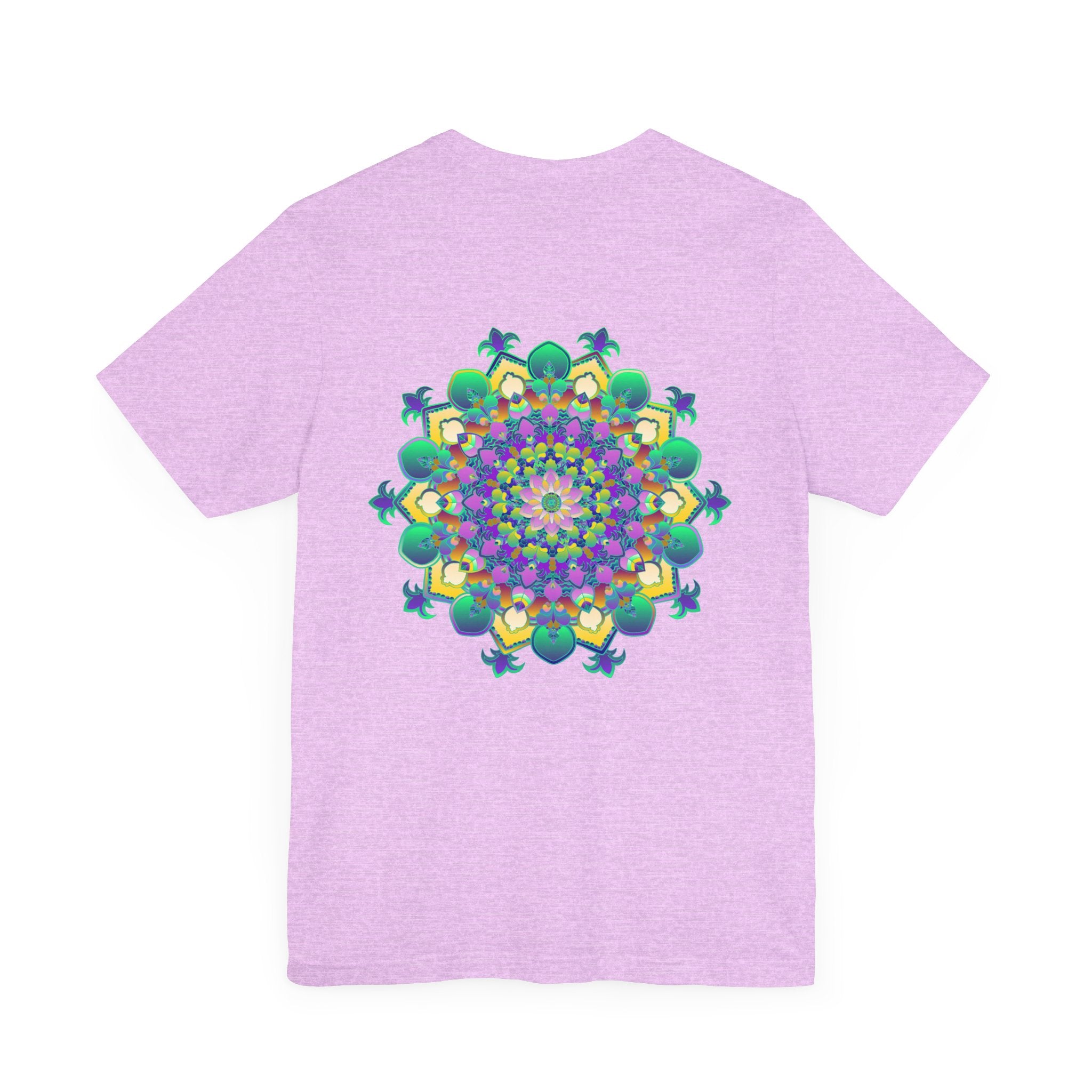 A beautiful and colorful Vibrant Mandala Tee representing spiritual peace and harmony, perfect for bringing positive energy into your wardrobe