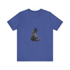 A cozy black cat silhouette tee, perfect for cat lovers