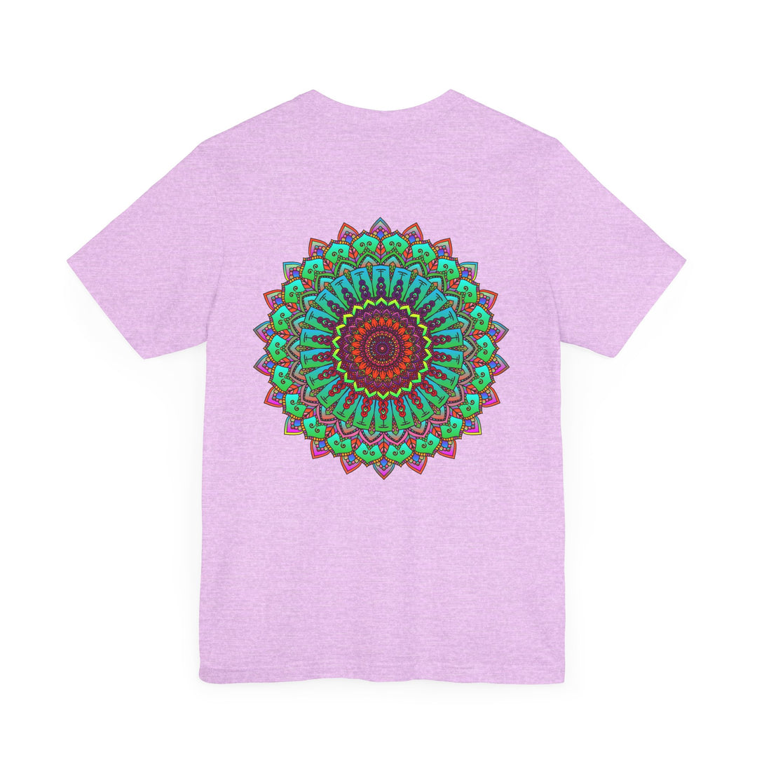 Vibrant Mandala Tee featuring intricate spiritual design for inner peace and harmony