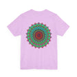 Vibrant Mandala Tee featuring intricate spiritual design for inner peace and harmony