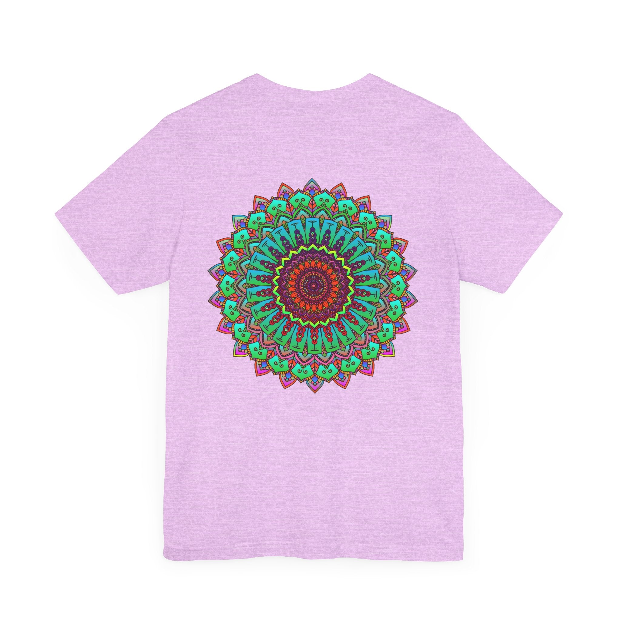 Vibrant Mandala Tee featuring intricate spiritual design for inner peace and harmony