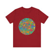 Vibrant Mandala Tee featuring a colorful, intricate design promoting peace and tranquility for a calming and serene look