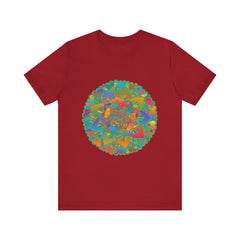 Vibrant Mandala Tee featuring a colorful, intricate design promoting peace and tranquility for a calming and serene look