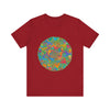 Vibrant Mandala Tee featuring a colorful, intricate design promoting peace and tranquility for a calming and serene look