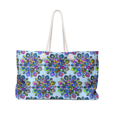Psychedelic Floral Weekender Bag for Vibrant Outdoor Escapes