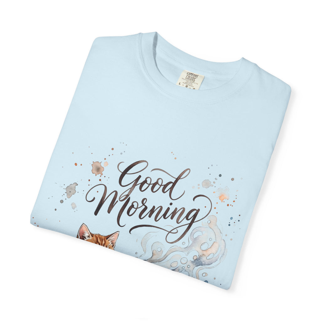 Good Morning Cat Coffee T-Shirt