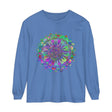 Colorful and intricate mandala design long sleeve t-shirt for a vibrant look