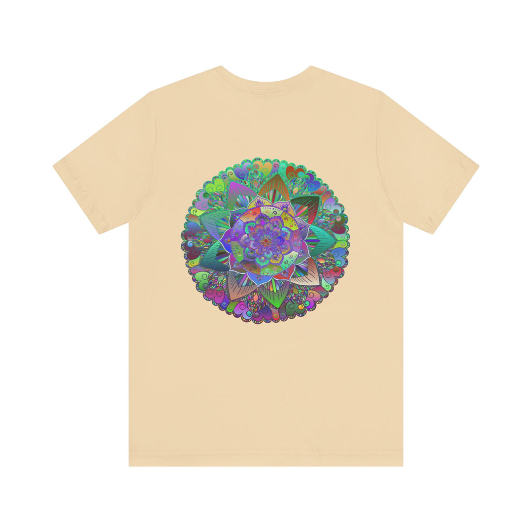 Vibrant Mandala T-Shirt featuring intricate spiritual design for peace and harmony