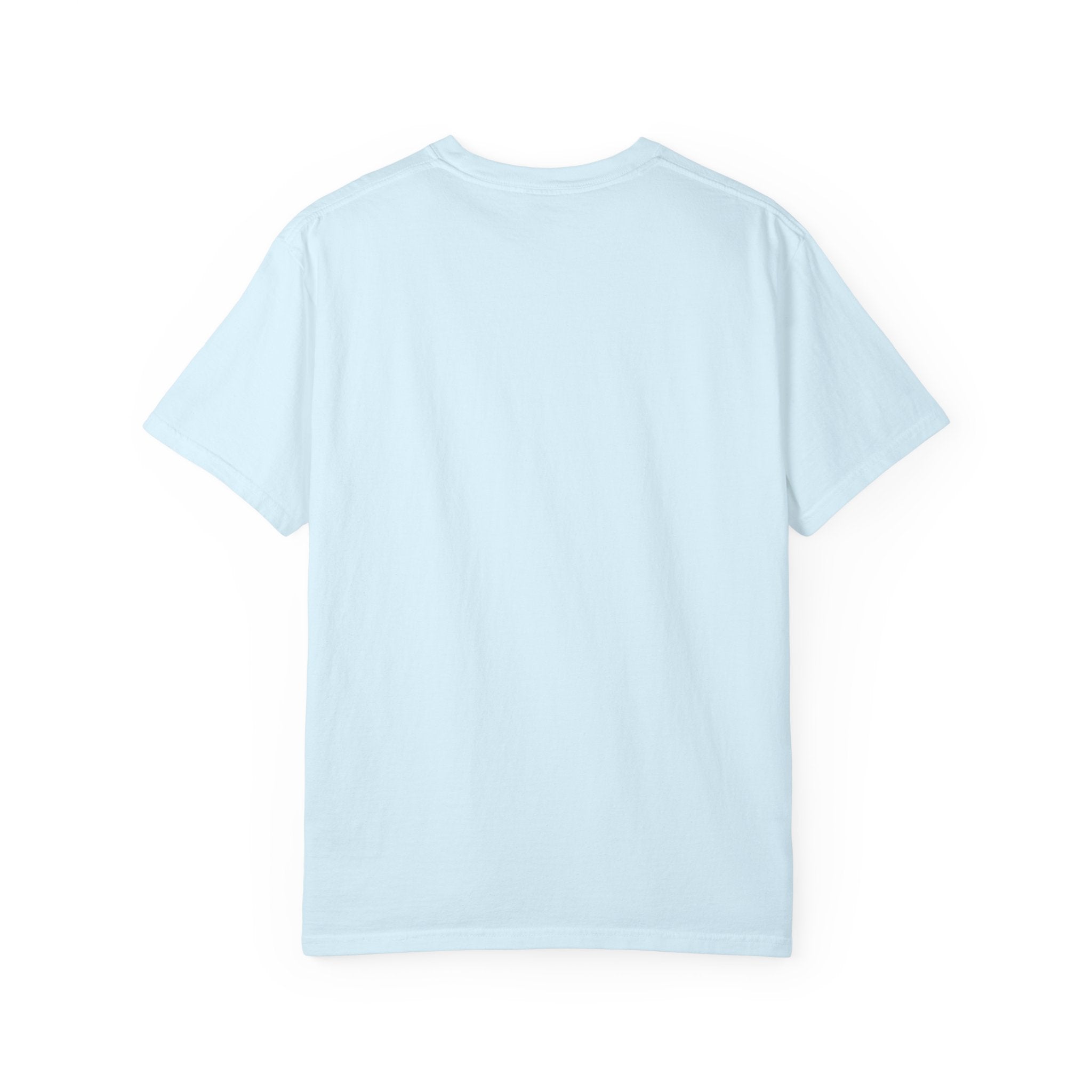 T-Shirt — Minimal Art Cat at Door Graphic Tee