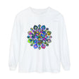 Colorful and intricate mandala design long sleeve t-shirt for vibrant style