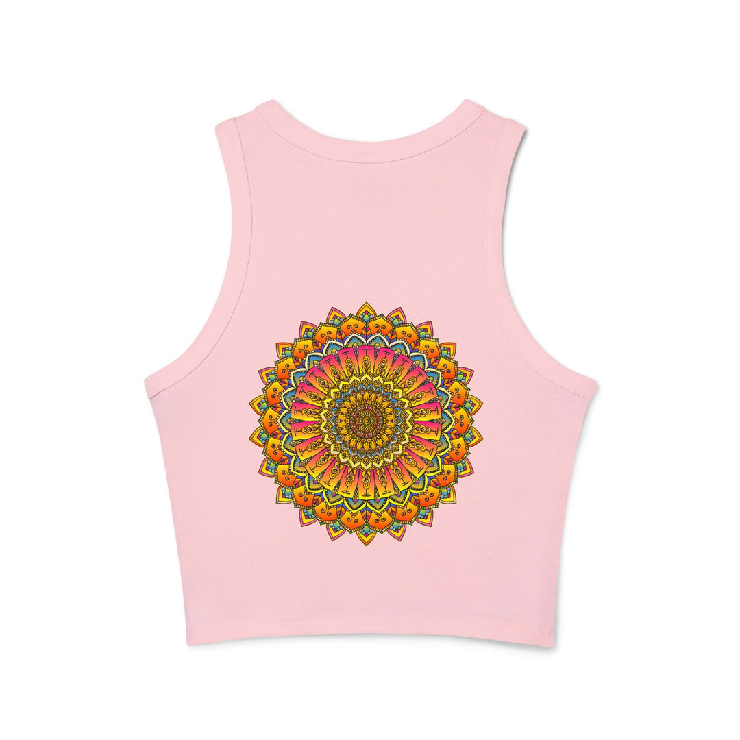 Colorful and eye-catching Mandala design Racerback Tank Top for women