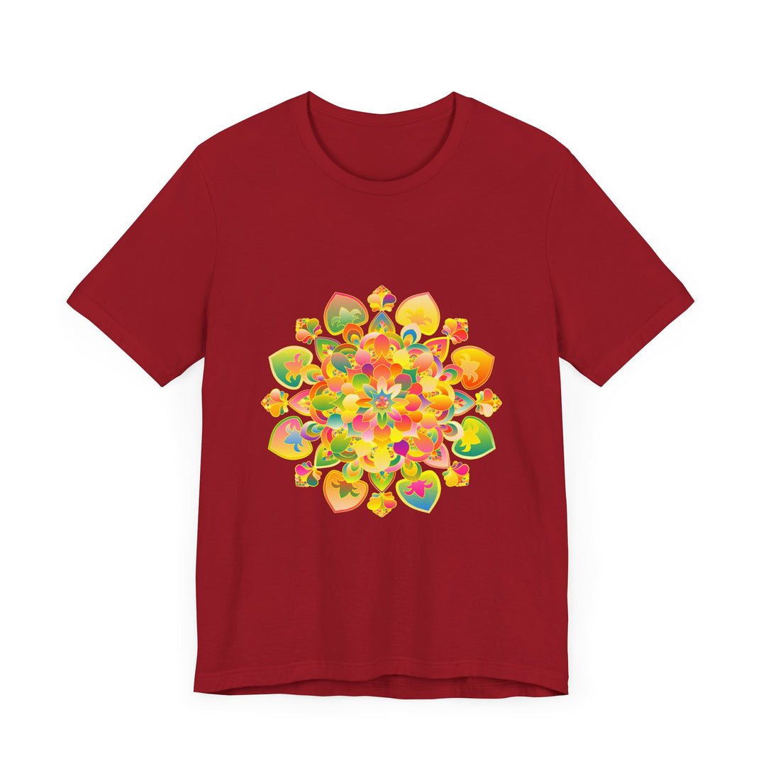 Colorful and mesmerizing psychedelic mandala t-shirt, perfect for those who love vibrant and trippy designs