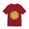 Colorful and mesmerizing psychedelic mandala t-shirt, perfect for those who love vibrant and trippy designs