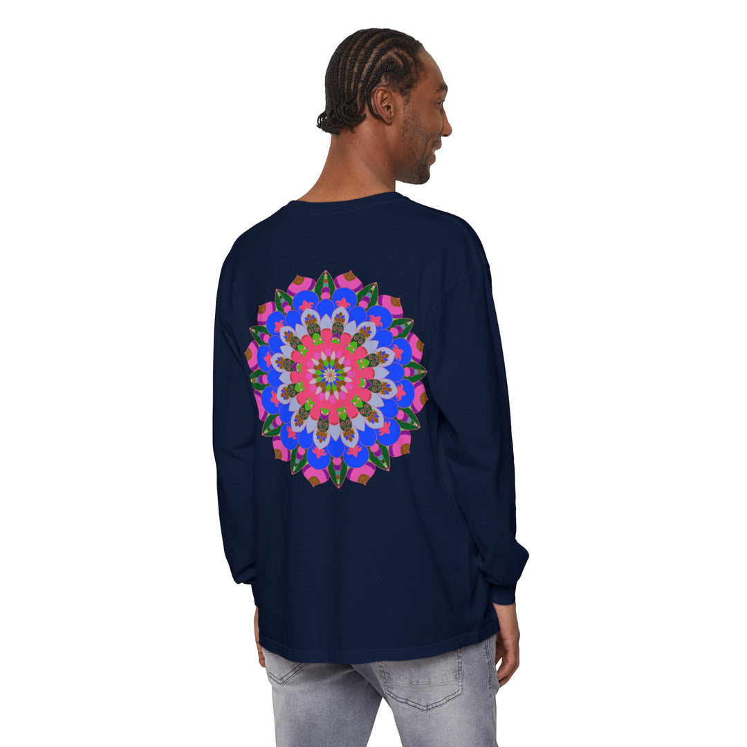 Colorful Mandala Long Sleeve T-Shirt for Everyday Wear