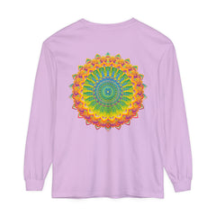 Intricate Mandala Unisex Long Sleeve T-Shirt with detailed pattern design