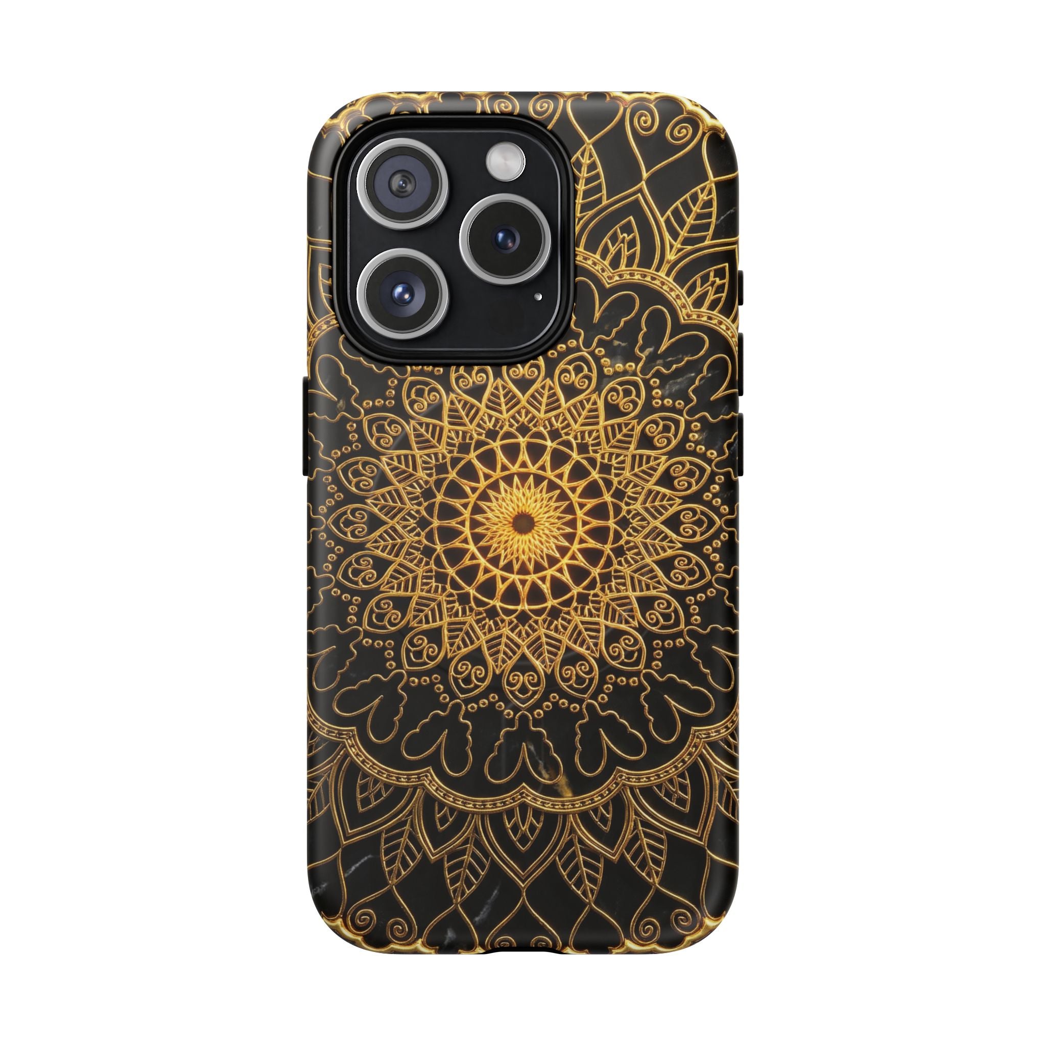 Mandala Gold Phone Case — Tough Magnetic iPhone Cover
