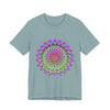 Vibrant Mandala T-Shirt featuring a colorful and intricate design inspired by traditional Indian art