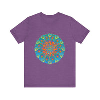 Vibrant and intricate Rainbow Mandala Tee with colorful and detailed design