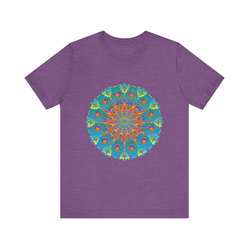 Vibrant and intricate Rainbow Mandala Tee with colorful and detailed design