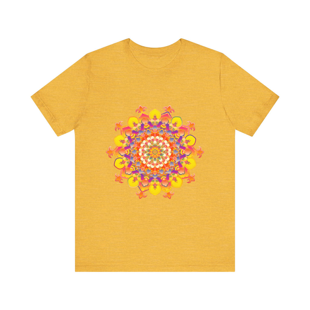 Vibrant Mandala Tee with a Colorful and Intricate Design - Perfect for adding a pop of color and style to any outfit