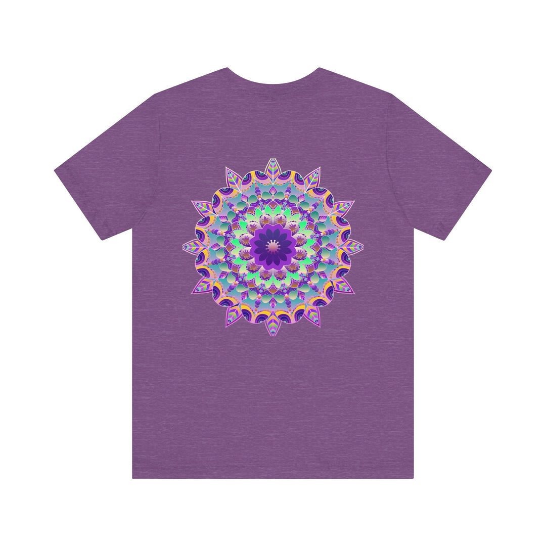 Vibrant Mandala Tee featuring intricate spiritual design for inner peace and harmony