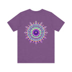 Vibrant Mandala Tee featuring intricate spiritual design for inner peace and harmony