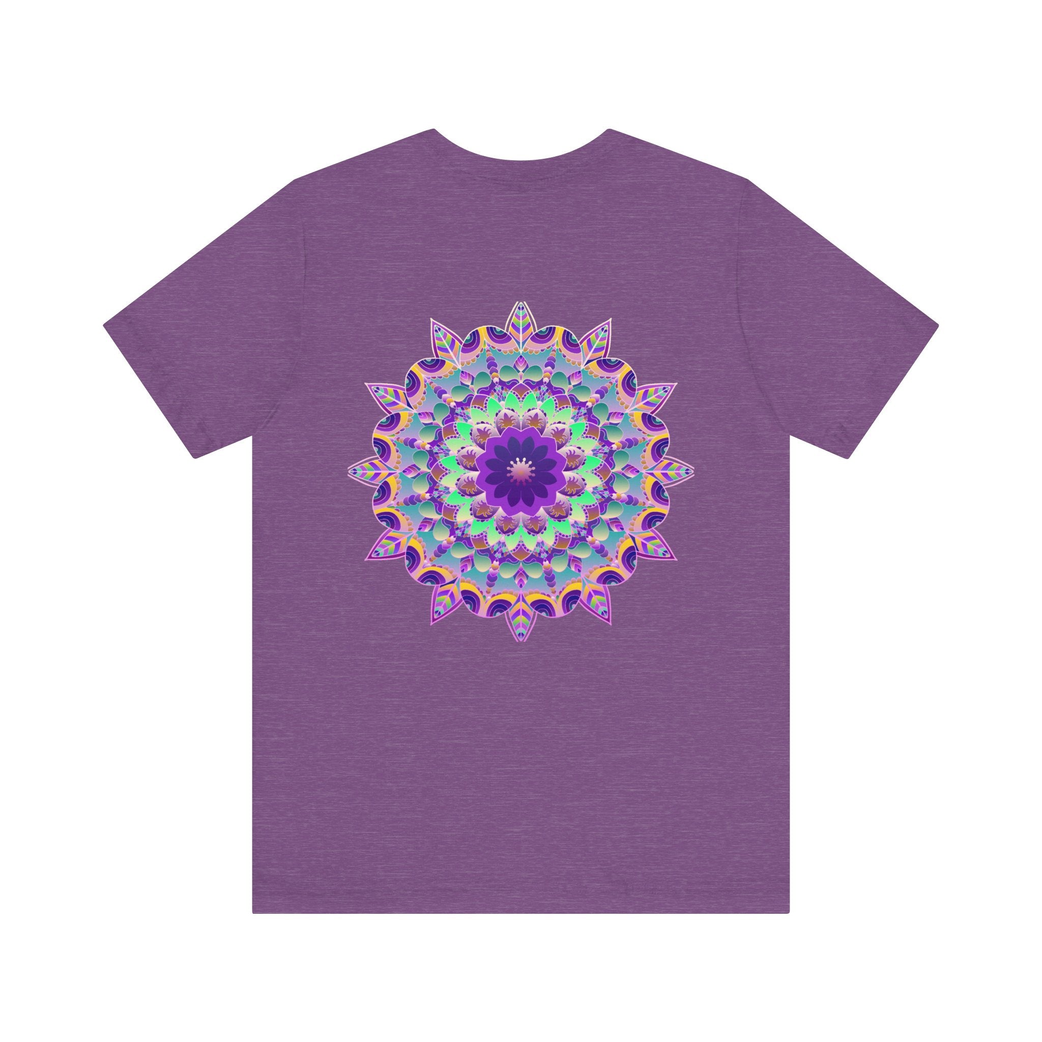 Vibrant Mandala Tee featuring intricate spiritual design for inner peace and harmony