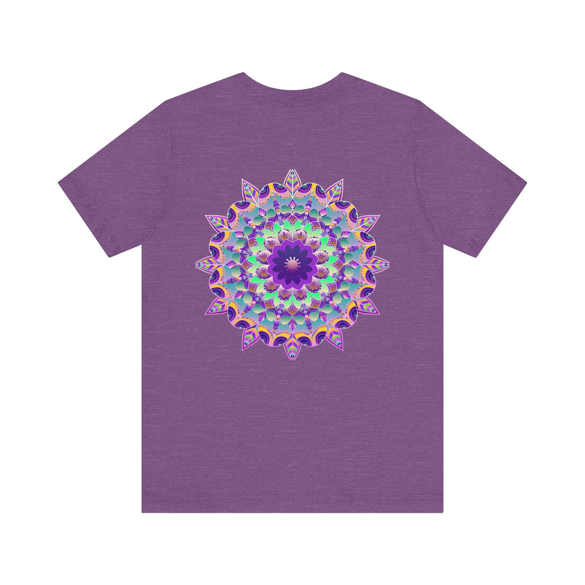 Vibrant Mandala Tee featuring intricate spiritual design for inner peace and harmony