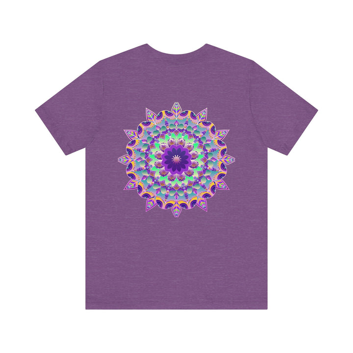 Vibrant Mandala Tee featuring intricate spiritual design for inner peace and harmony