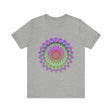 Vibrant Mandala T-Shirt featuring a colorful and intricate design, perfect for adding a pop of color to your wardrobe