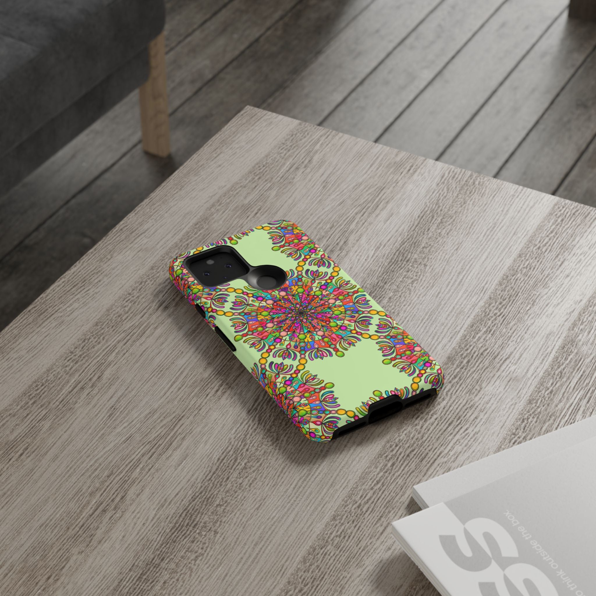 Custodia Vibrant Mandala per iPhone e Google Pixel | Custodie resistenti