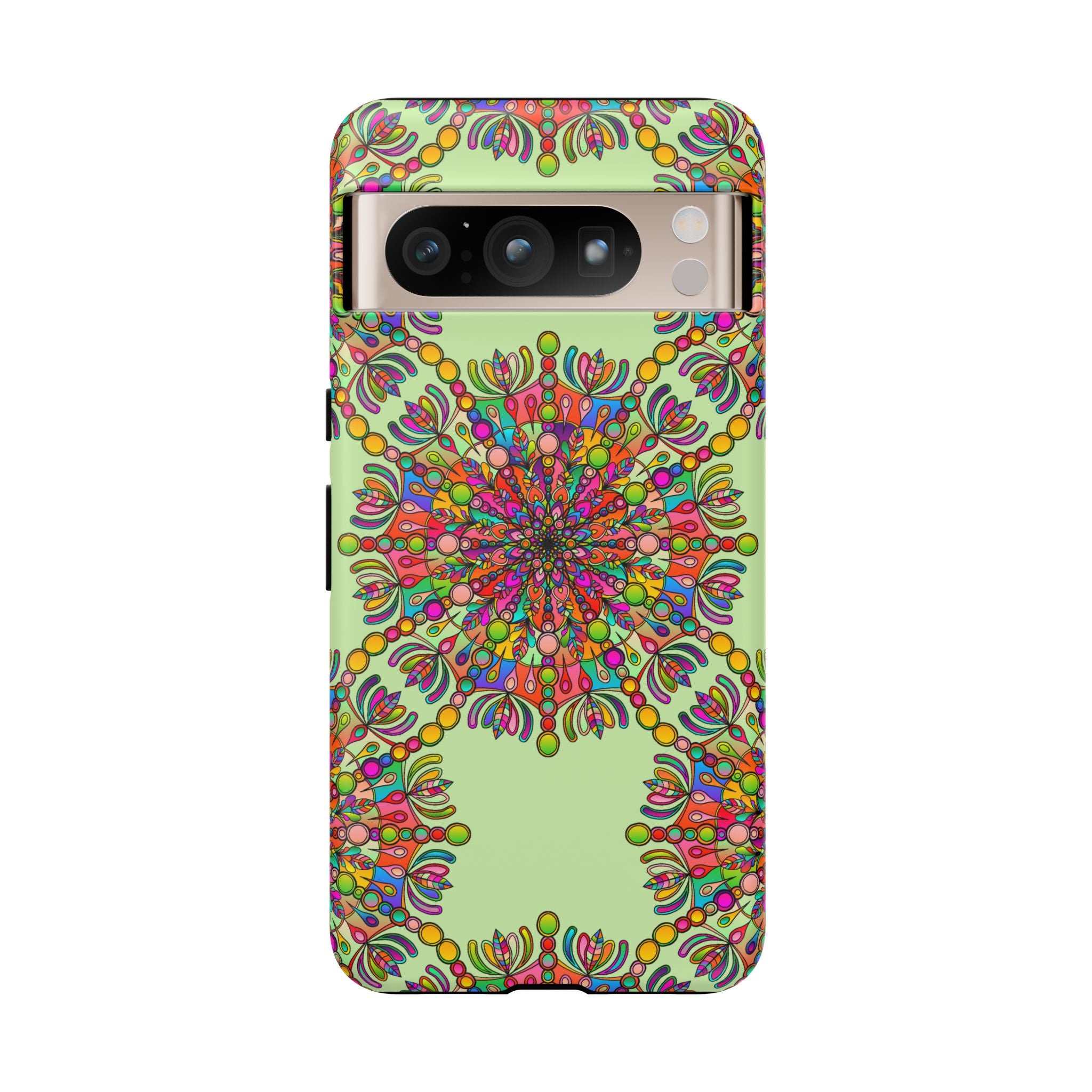 Custodia Vibrant Mandala per iPhone e Google Pixel | Custodie resistenti