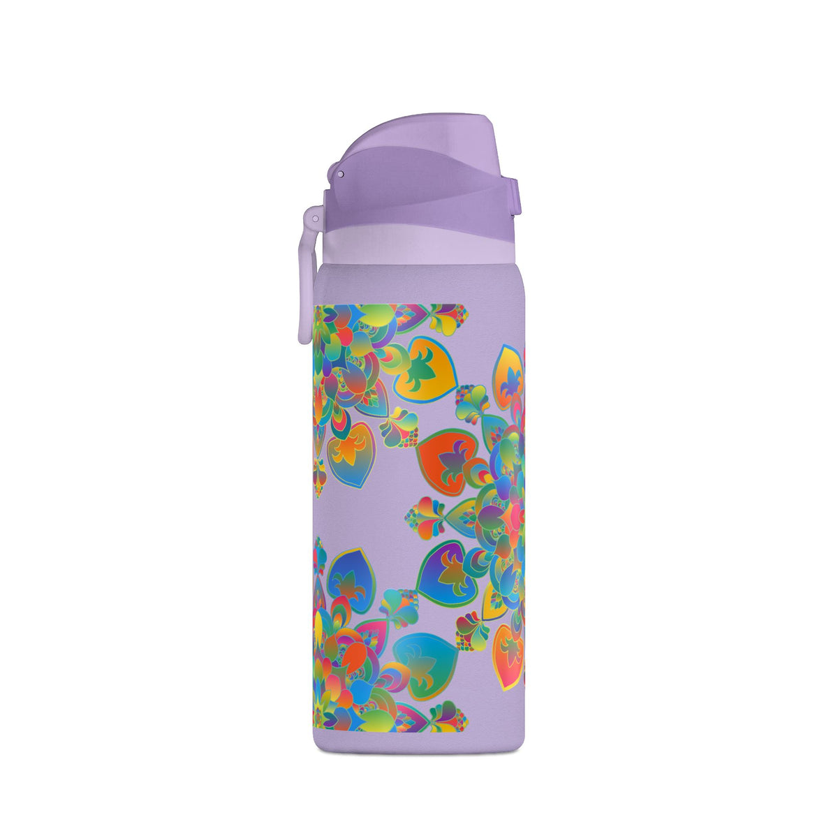Insulated Water Bottle — Colorful Psychedelic Mandala 32oz