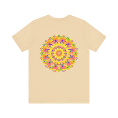 Colorful and intricate Vibrant Mandala Tee featuring a symbol of Peace & Harmony