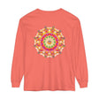 Colorful and intricate mandala design long sleeve t-shirt for both men and women
