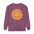 Colorful and intricate mandala design long sleeve t-shirt for men and women