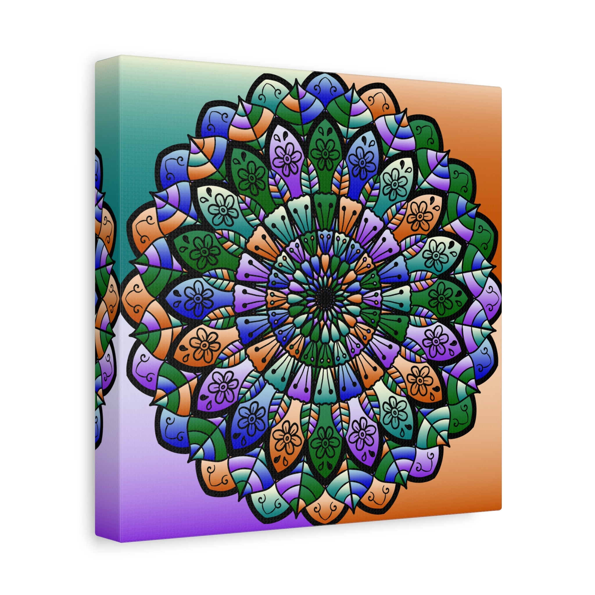 Tela artistica Mandala colorata — Arte opaca tesa