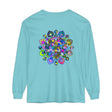Colorful, intricate mandala design long sleeve t-shirt for a vibrant look