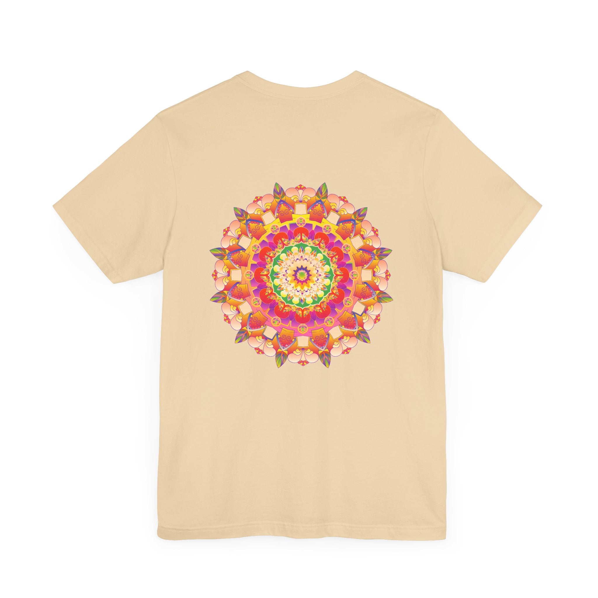 Beautiful and colorful mandala tee representing spiritual peace and harmony