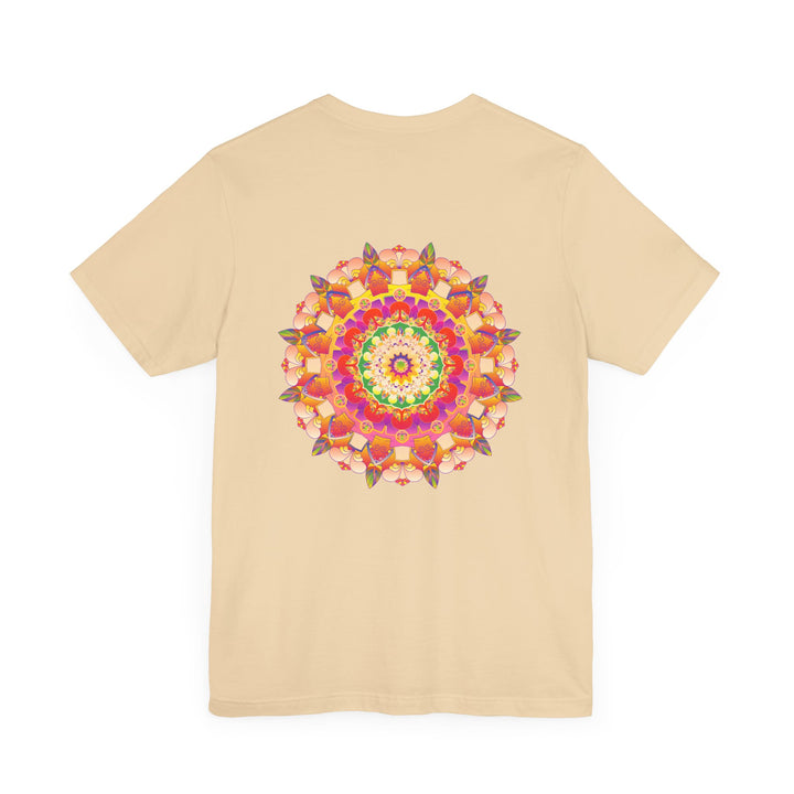 Beautiful and colorful mandala tee representing spiritual peace and harmony