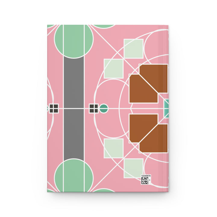 Minimal Forms Hardcover Journal — Geometric Nordic Bauhaus Design